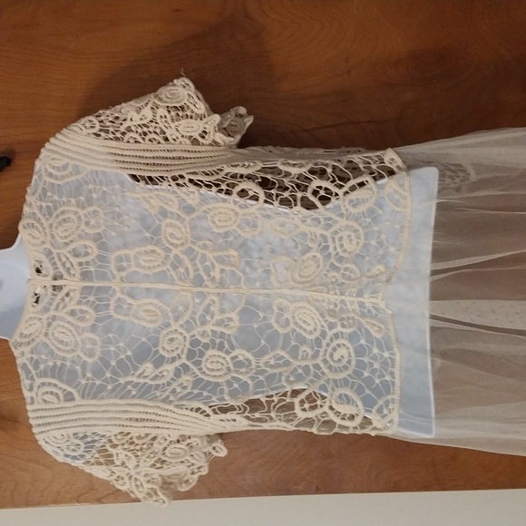 Pinky lace & crochet cardigan - Picture 4 of 5